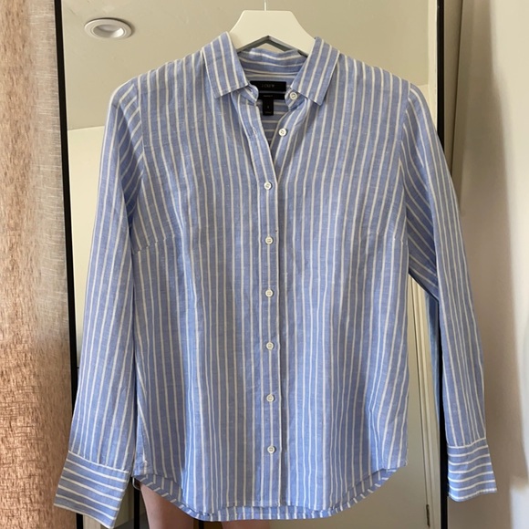 J. Crew linen blouse - Picture 1 of 2